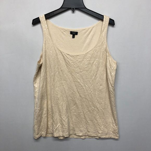 Talbots Women Sleeveless Sparkle Tank Top Blouse Size 1X Rayon Lyocell B205 -5 - Picture 1 of 12